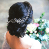 Tocado Adorno Peine Pelo O Cabello Perlas Boda Fiesta