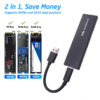 Lector Case Externo 10 Gbps M2 Protocolo Dual - Imagen 7