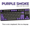 Juego de Keycaps para teclado mecánico 100% Purple Smoke