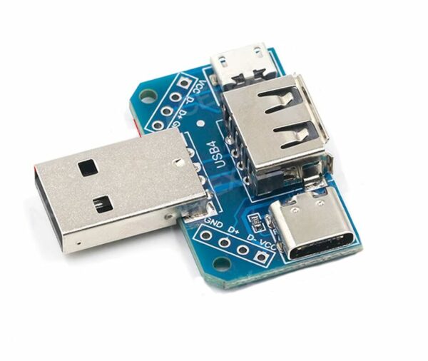 Adaptador USB tipo A, B micro.